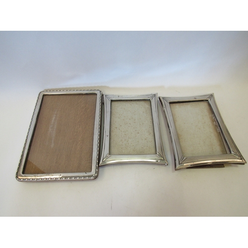 1475 - Three silver photograph frames