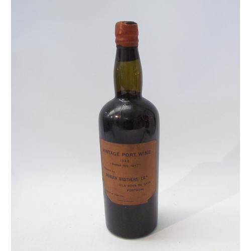 8068 - 1945 Morgan Brothers Vintage Port Wine, bottled 1947