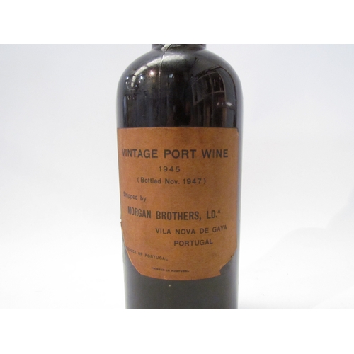 8068 - 1945 Morgan Brothers Vintage Port Wine, bottled 1947