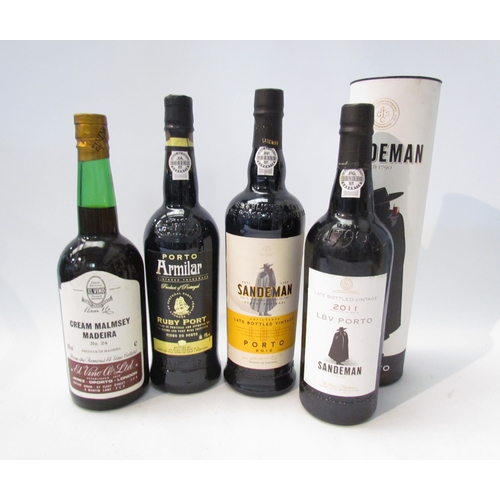 8090 - 2012 Sandeman LBV Port, 2011 Sandeman LBV Port in tube, Armilar Ruby Port C.Da.Silva, El Vino Cream ... 