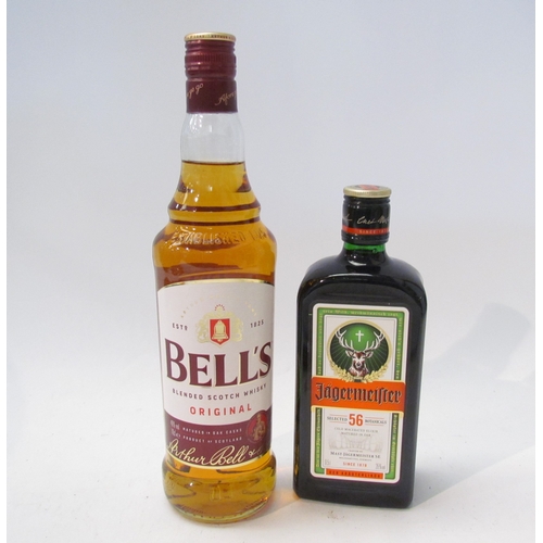 8112 - Bell's Original Scotch Whisky, 70cl, Jagermeister 56 Blend, 0.5ltr (2)