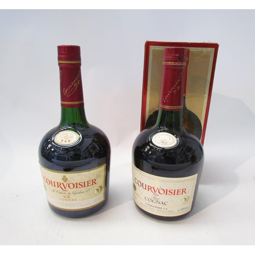 8116 - Courvoisier three star Luxe Cognac 680ml boxed, Courvoisier V.S Cognac 70cl (2)