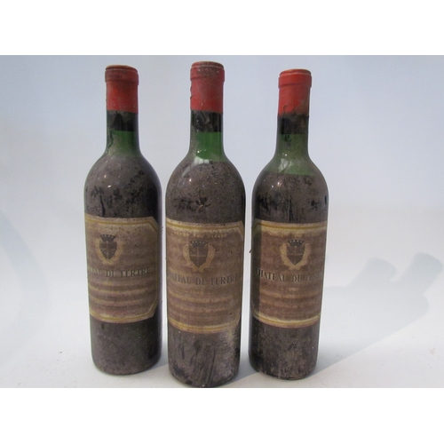 8134 - 1966 Chateau Du Tertre x 3  (E)  £70