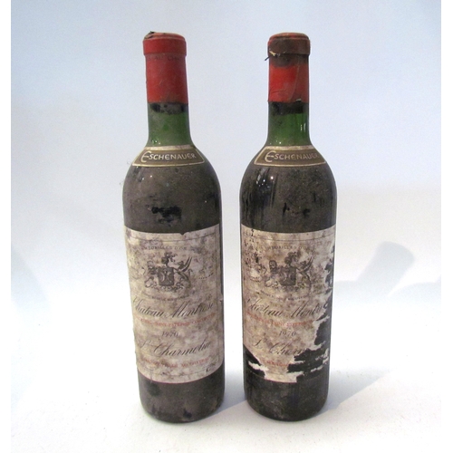 8142 - 1970 Chateau Montrose, L. Charmolue, Saint Estephe x 2