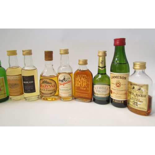 8048 - A quantity of Whisky miniatures and Whisky Liqueur