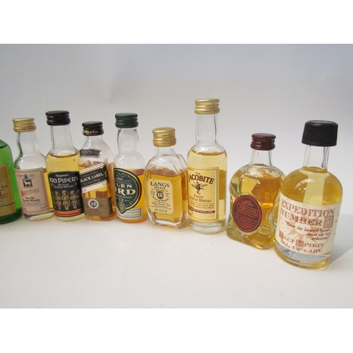 8048 - A quantity of Whisky miniatures and Whisky Liqueur