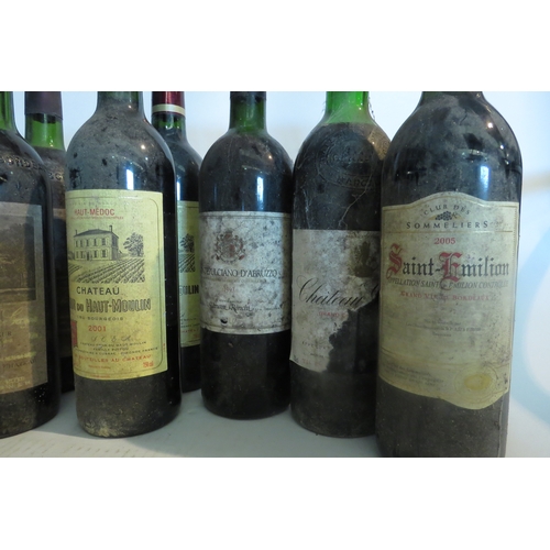 8146 - 9 bottles of various wine, 1974 Chateau Giscours, Margaux, half label missing, 2005 Saint-Emilion Cl... 