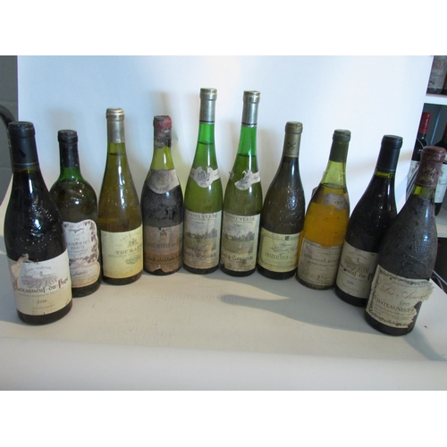 8153 - 10 bottles of various wine, including 5 bottles of Chateauneuf-Du-Pape, 1995 Les Arnevels , La Rolan... 