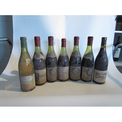 8154 - 7 bottles of various wines, 1969 Patriarche Pere et Fils Grand Patriarche x 3 a/f, 2002 Chateau Du G... 