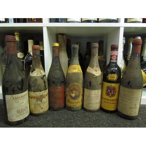 8158 - 14 bottles of various wines including, 1988 Castelgreve, 1973 Hautes Cotes de Beaune, 1987 Spanna, 1... 