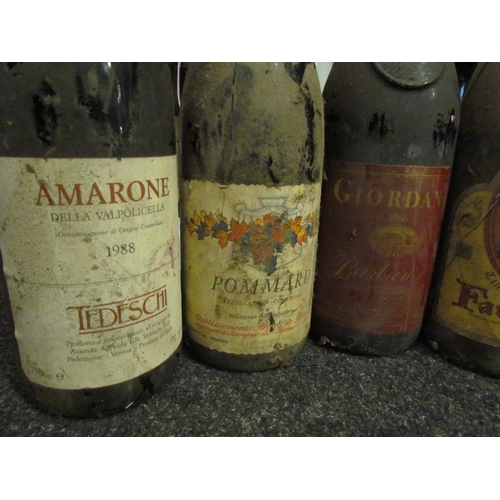 8158 - 14 bottles of various wines including, 1988 Castelgreve, 1973 Hautes Cotes de Beaune, 1987 Spanna, 1... 