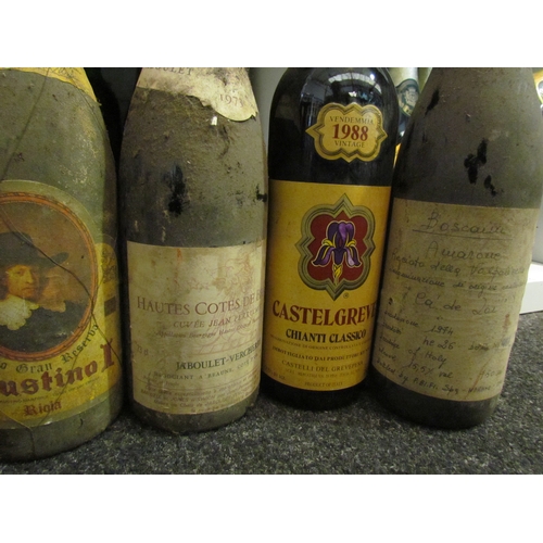 8158 - 14 bottles of various wines including, 1988 Castelgreve, 1973 Hautes Cotes de Beaune, 1987 Spanna, 1... 