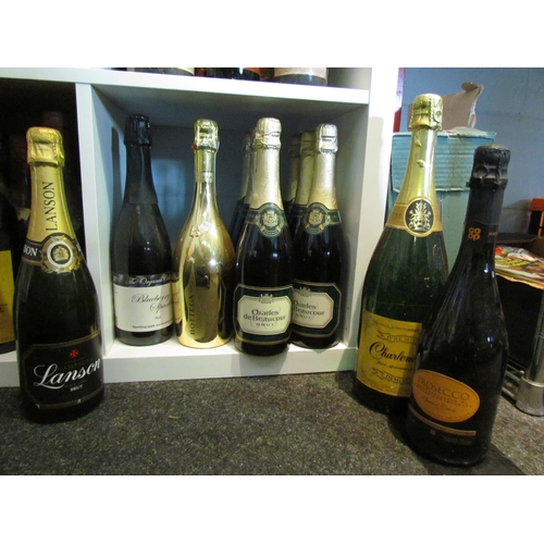 8159 - Charles de Beaucoup Brut x 6, Bottega Gold, Prosecco, Charlemagne Demi-Sec 1.5ltr, Lanson, Blueberry... 