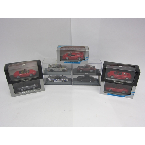 9217 - A collection of Paul's Model Art Minichamps 1:43 diecast model cars to include Ferrari F 50 1995, Fe... 