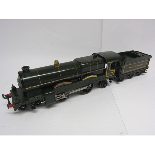 9515 - A Hornby Series 0 gauge E320 GW 4073 'Caerphilly Castle' 4-4-2 clockwork locomotive and boxed Great ... 