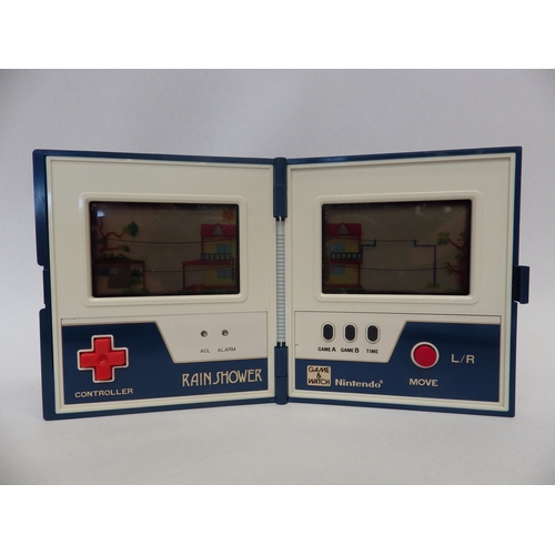 9008 - Nintendo Game & Watch Multi Screen Rain Shower handheld electronic game (LP-57) in original box and ... 