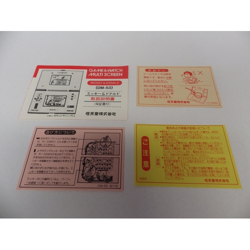 9015 - Nintendo Game & Watch Multi Screen Mickey & Donald handheld electronic game (DM-53) in original box,... 