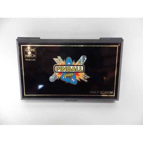 9009 - Nintendo Game & Watch Multi Screen Pinball handheld electronic game (PB-59) in original box, Number ... 