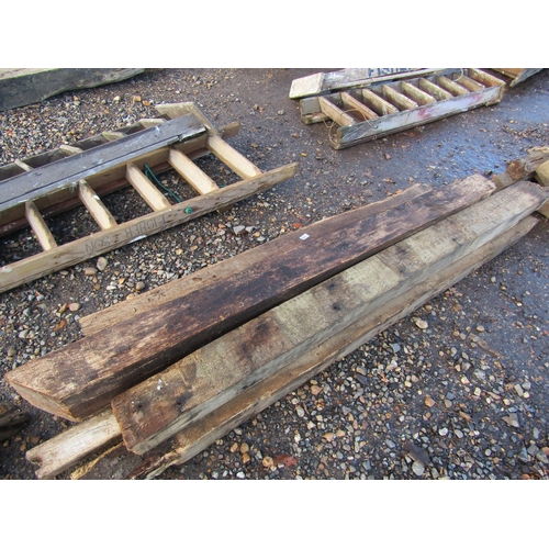 3248 - A quantity of oak beams