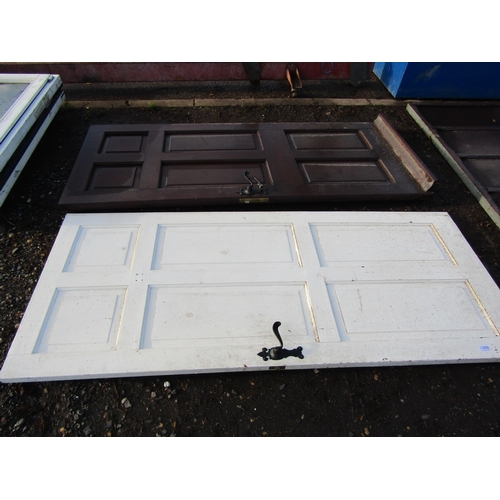 3256 - A timber exterior door and another