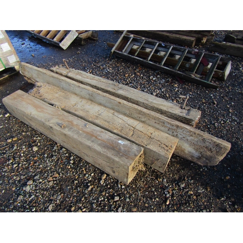 3254 - A quantity of oak beams  (R) £20