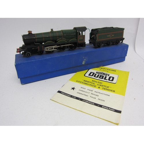 9516 - A boxed Hornby Dublo 00 gauge EDLT20 Bristol Castle 4-6-0 locomotive and tender finished in BR lined... 