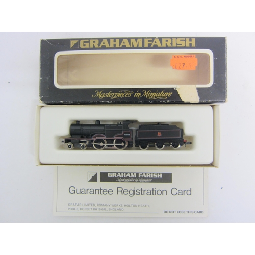 9509 - A boxed Graham farish n guage No.1205 Class 4P 4-6-0 locomotive and tender 40938, finished in black ... 