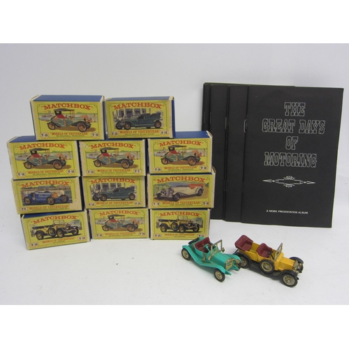 9235 - Eleven boxed Lesney Matchbox Models of Yesteryear diecast vehicles and two unboxed examples, togethe... 