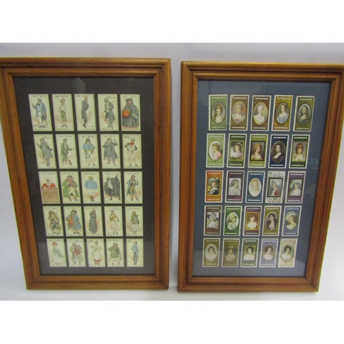 4399 - A framed set of John Players & Sons Dickens characters cigarette cards and a framed set of John Play... 