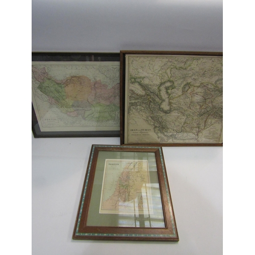 4401 - Nine framed, engraved, 19th and 20th Century maps of the Middle East (9)           (E) £50.70