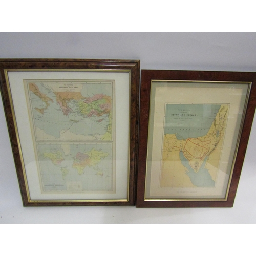 4401 - Nine framed, engraved, 19th and 20th Century maps of the Middle East (9)           (E) £50.70