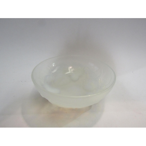 4430 - An Etling, France leaf and nut glass bowl, 20cm diameter