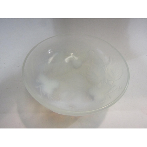 4430 - An Etling, France leaf and nut glass bowl, 20cm diameter