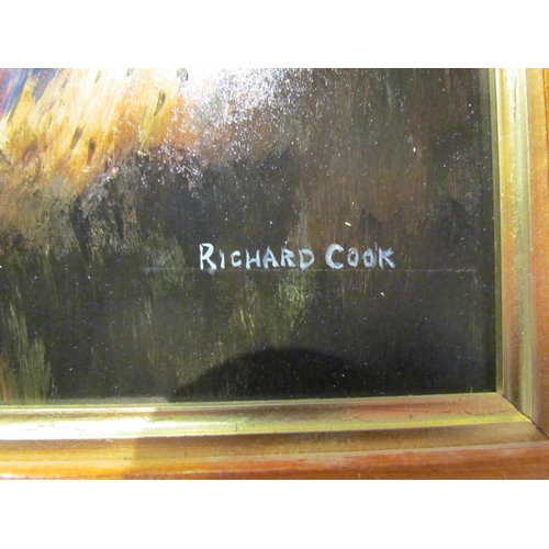 4075 - RICHARD COOK: An acrylic 