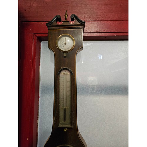 4017 - A Del Vecchio & Cetti Wellington 19th Century five dial banjo barometer              (E) £25-50