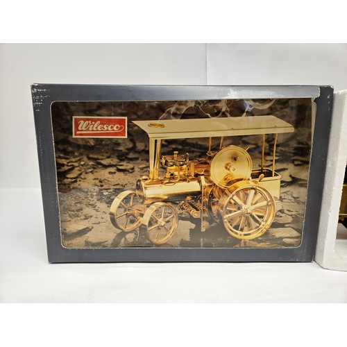 9558 - A boxed Wilesco D407 / D40 live steam powered traction engine  (R)  £80