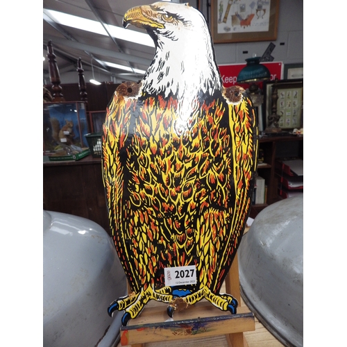 2027 - An enamel sign depicting a Golden Eagle