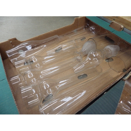 2038 - Two boxes of glass lamp funnels   (E)  £10-20