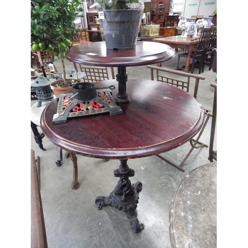 2070 - A cast iron pub poser table