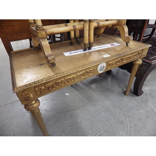 2150 - A gilt coffee table