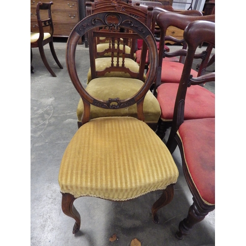 2165 - Four Edwardian mahogany dining chairs and one other  (E  £10-20