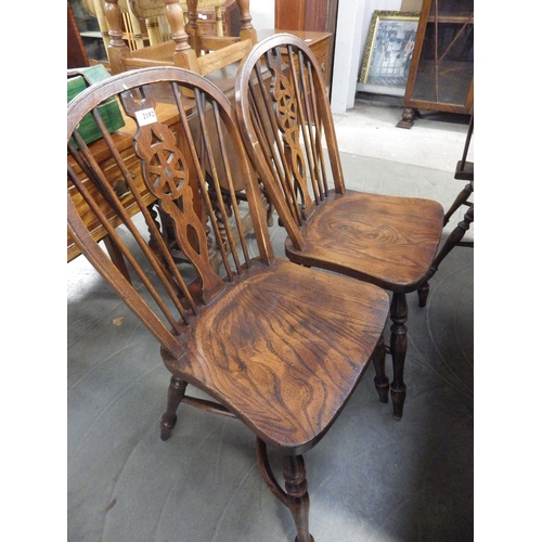 2192 - Six wheel back country chairs