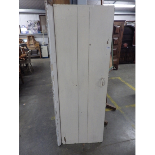 2296 - Two Georgian painted pine cottage doors 182 x 62cm    (E)  £10-15