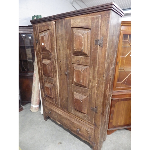 2303 - A spanish hardwood two door cupboard   (C)