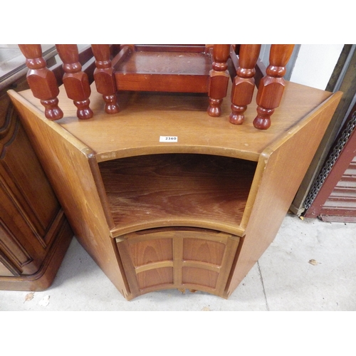 2360 - A Nathan teak corner cupboard   (D)