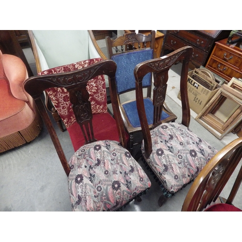 2365 - Four various Edwardian chairs