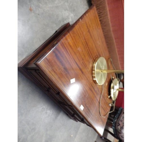 2368 - A mahogany coffee table with eight drawers