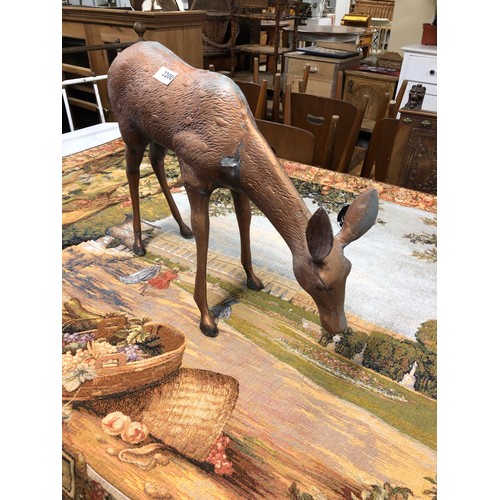 2200 - A metal figure of a grazing deer   (R)  £30