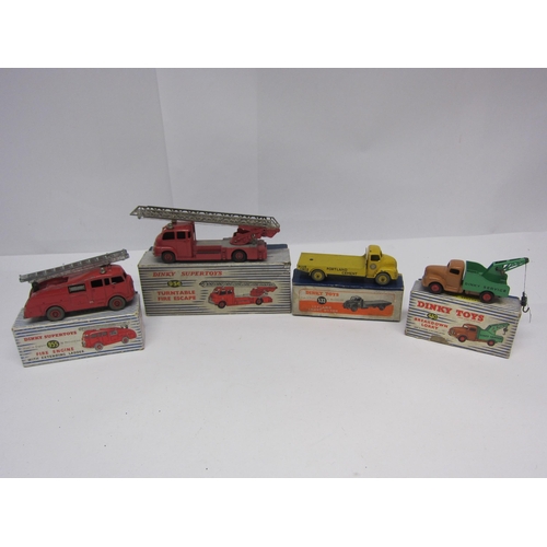 9241 - Four boxed Dinky Toys diecast vehicles to include 533 Leyland Cement Wagon, 430 Breakdown Lorry, 955... 