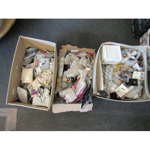 1468 - Three boxes of costume jewellery, mainly in original packaging